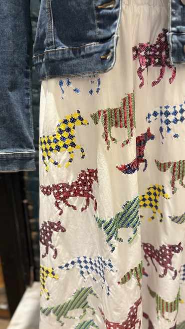 Queen of Sparkles Derby Horse Maxi Skirt Queen of Sparkles Derby Horse Maxi Skirt