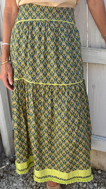 Elina Tiered Midi Skirt