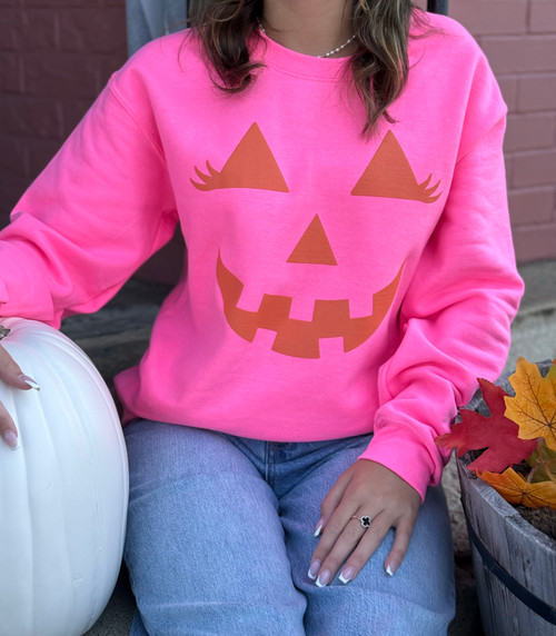 Blushing Jack O Lantern Sweatshirt Blushing Jack O Lantern Sweatshirt
