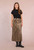 Metallic Leopard Silk Skirt