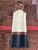 Caspia Leather Colorblock Dress