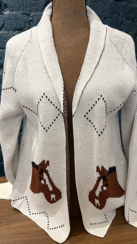 Ivory Horse Cardigan