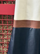 Caspia Leather Colorblock Dress