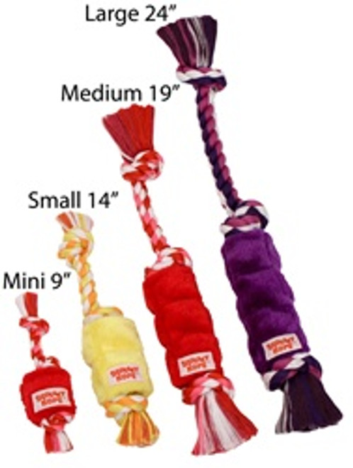 Mammoth Small 14" Squeaky Rope with Plush