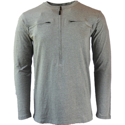Men's T-zip long sleeve
