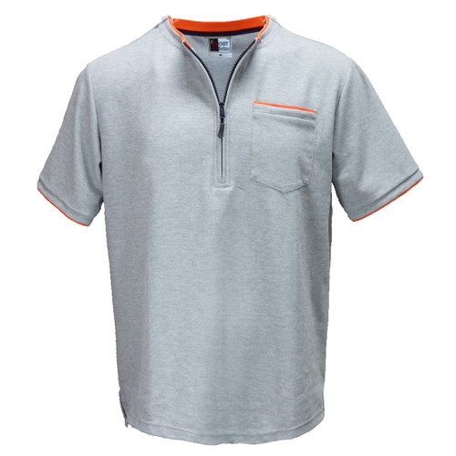 - Fabrics: 60% Cotton 40% polyester, comfortable and breathable.
- Shoulder zipper on both side. Open either side of shoulder zipper along with mid chest zipper provides wide open chest access.
- Wide open chest access allows proper chest sterilizing/cleaning during port access.
- Comfortable & stylish, worn like casual clothing.