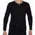 Men's chemotherapy long sleeve 5 zipper easy port access black shirt