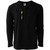 Men's chemotherapy long sleeve 5 zipper easy port access black shirt