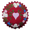 Alpine Heart Cushion (Red)
