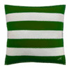 Block Stripe Cushion (Deep Green)