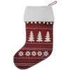 Alpine Trees Christmas Stocking (Red)