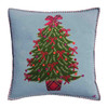 Christmas Tree Cushion (Duck Egg Blue)