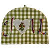Gingham I Heart You Tea Cosy (Green)