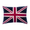 Plain Union Jack Cushion (Black)