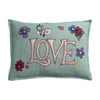 Linen Floral Love Cushion
