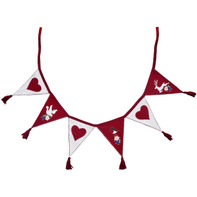Edelweiss Bunting (Red, Cream)