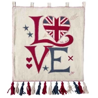 Vintage LOVE Wall Hanging (Cream/Red)
