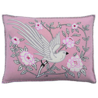 Chinoiserie Bird of Paradise Cushion (Blush Pink) Chinoiserie Bird of Paradise Cushion (Blush Pink)