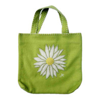 Vintage Daisy Wool Bag (Light Green) Vintage Daisy Wool Bag (Light Green)