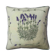 Vintage Lavender  Linen Cushion (Natural) Vintage Lavender  Linen Cushion (Natural)