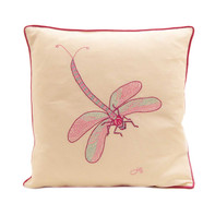 Vintage Dragonfly Linen Cushion (Natural) Vintage Dragonfly Linen Cushion (Natural)