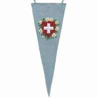 Swiss Flag Pennant (Duck Egg Blue)