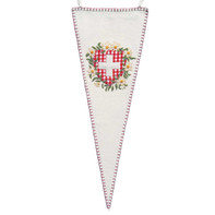 Swiss Flag Pennant (Cream)