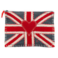 Union Jack Zippy Purse (Grey)