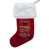 London Bus Christmas Stocking