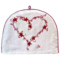 Constantine Heart Tea Cosy (White)
