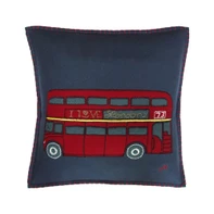 Small London Bus Cushion (Navy)