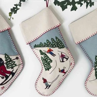 Ski Run Christmas Stocking
