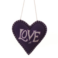 Purple and cream love lavender heart