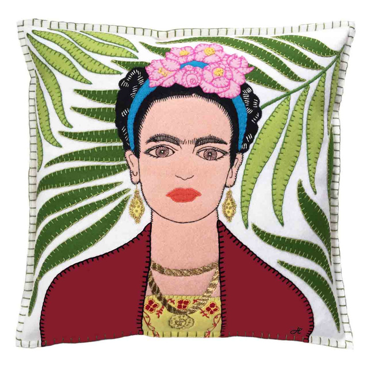 The Frida Kahlo Cushion (Cream)