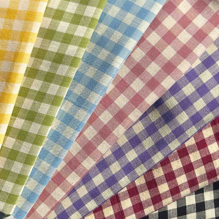 Jan Constantine Gingham Fabric (Purple)  Jan Constantine Gingham Fabric (Purple)
