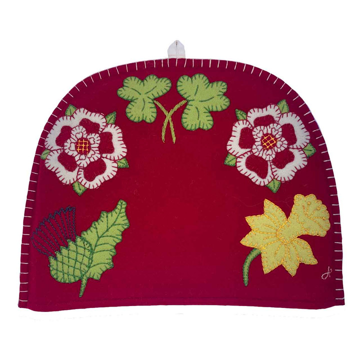 Flowers of the Realm Tea Cosy (Red)