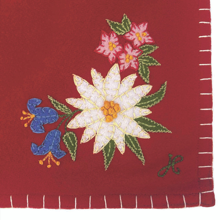 Edelweiss Throw (Red)