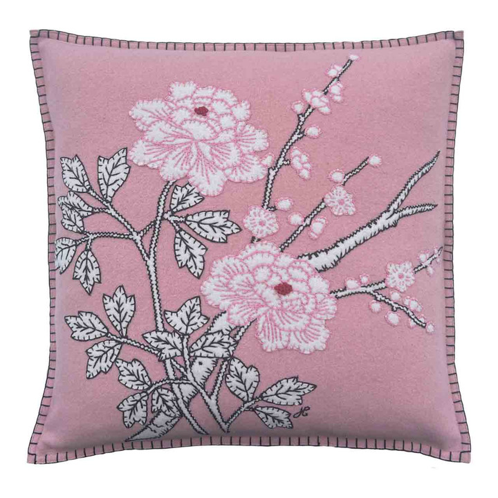 Peony Cushion (Blush Pink)