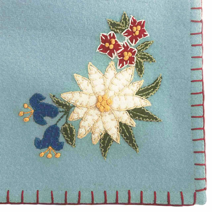 Edelweiss Throw (Duck Egg Blue)