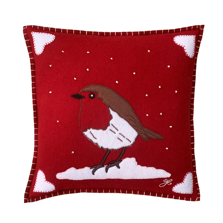 Jan Constantine Red Robin Cushion