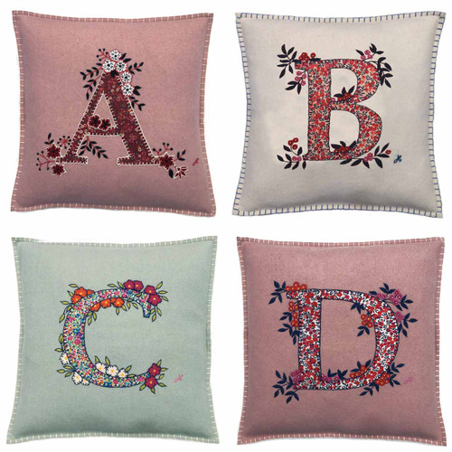 Monogram Liberty Print Cushions Jan Constantine