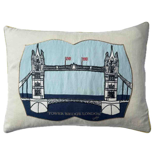 Tower Bridge Linen Cushion Jan Constantine