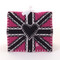 Pink Union Jack wool needle case