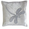 Diamante dragonfly cream velvet cushion, hand-embroidered