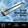 1200mm Stainless Water Wall Blade - 35mm Lip x 304 Grade