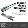 marine grade  stainless steel water blade