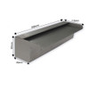 STARTER300 DIY Water Wall | PROJECTING Effect - 304G Kit + LED Light - FREE SHIPPING
