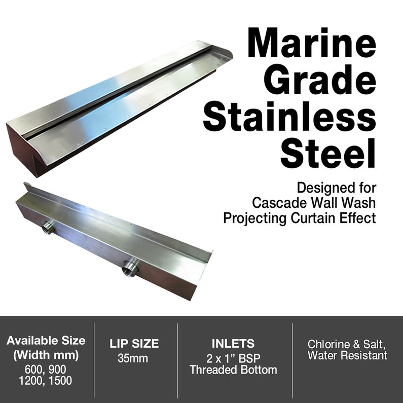 316 VERSUS 304 GRADE STAINLESS STEEL WATER SPILLWAYS & FEATURES – IS IT WORTH THE EXTRA COST?