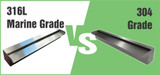 316 VERSUS 304 GRADE STAINLESS STEEL WATER SPILLWAYS & FEATURES – IS IT WORTH THE EXTRA COST?