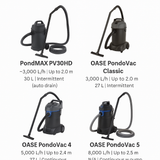 Best Pond Vacuums Compared: PondMAX PV30HD vs OASE PondoVac Classic, 4 & 5
